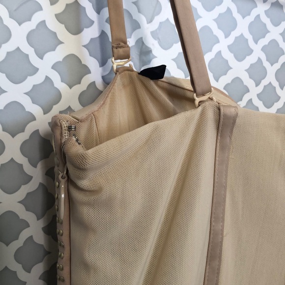 Bebe Isis nude feather studded dress women’s juniors size M - Picture 6 of 8